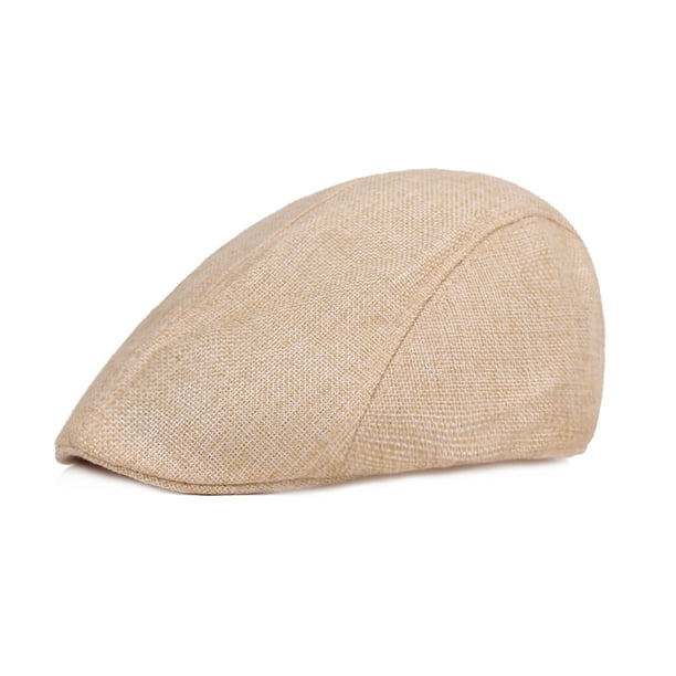 Boina Vintage para hombre, sombreros de Newsboy, gorras clásicas de Newsboy occidental, boina de mezcla de algodón, sombrero de visera plana ajustable para hombres, gorra de boina de primavera Tan Jianjun unisex