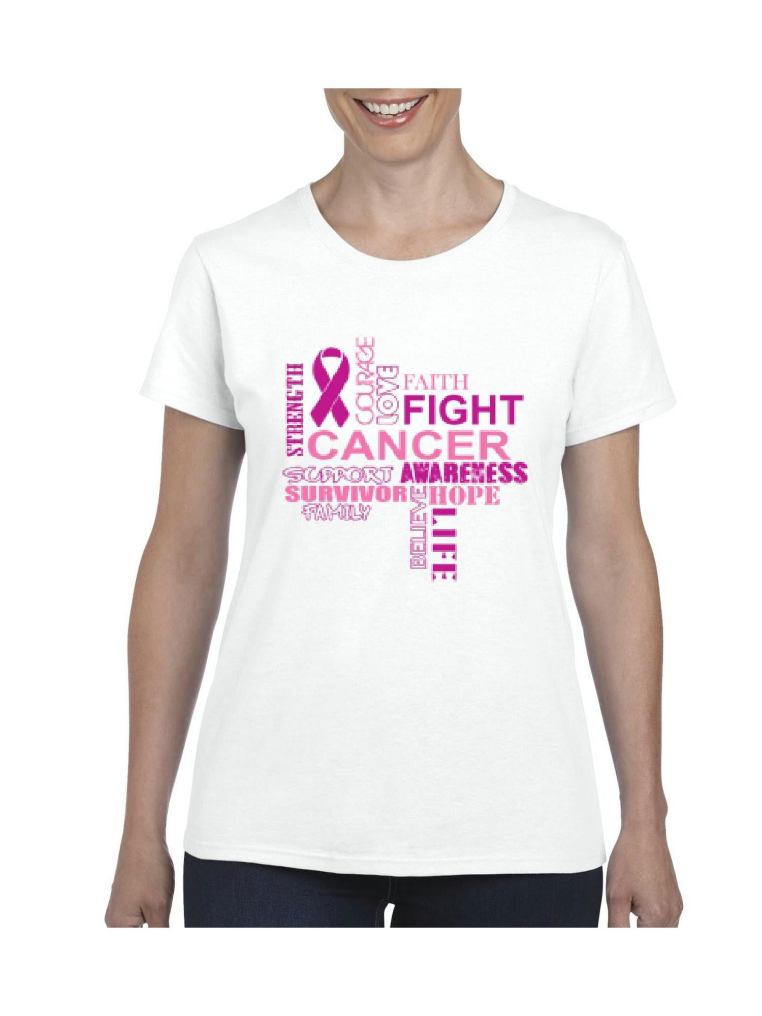 IWPF - Womens Breast Cancer Short Sleeve T-Shirt - Walmart.com - Walmart.com