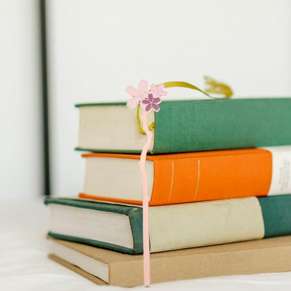 WHAMVOX Colorful Flower Shaped Bookmarks Floral Bookmark Paper Bookmark For Kids Woman Teacher Students Reading Planner Books School Office