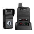 thumbnail image 1 of Equipo De Timbre Inalámbrico 8 Niveles De Volumen En El Porche De Porche Interior Black   Dormidad Dúplex Completa  Tapa Inalámbrica De Tapa Impermeable Negro, 1 of 8