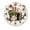FFclock022, variant on ZXCXRQFa Red Strawberry Summer Wall Clock Battery Operated Non Ticking Silent Analog Rustic Farmhouse Round Clock Wood Decor for Home Kitchen Living Room Bathroom