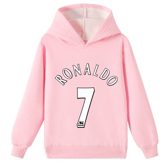 Winter Fashion Must-Have: Boys and Girls Cristiano Ronaldo Brushed Hooded Tops with Attractive Prints