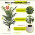 thumbnail image 2 of Planta artificial decorativa moderna Artego Palmera Hawaii grande 160cm para hogar sala comercio oficina, 2 of 9