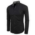 thumbnail image 3 of COOFANDY Mens Shirt Slim Fit Dress Wrinkle Free Business Plaid Button Down Collar, 3 of 6