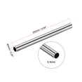thumbnail image 2 of Uxcell 5mm OD 0.4mm Wall Thick Straight Pipe Tube 304 Stainless Steel Silver Round Tube 2 Pack, 2 of 5