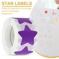 thumbnail image 4 of Rollo de Etiquetas de Estrellas Autoadhesivas Uxcell para Suministros de Maestros de Aula y Manualidades DIY Púrpura 1.5", 4 of 6
