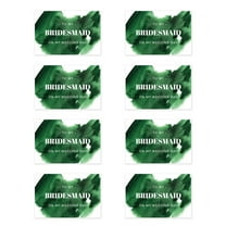 Koyal Wholesale Wedding Day Gift Cards with Envelopes Emerald Green Brushstroke To My Bridesmaid On My Wedding Day (8)