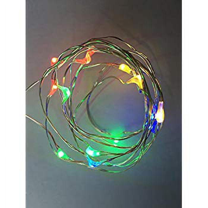 B/O Starry String Lights Multi Color LED's on a Flexible, Shapeable Silver  Copper Wire-LED String Light With 30 Individual Mounted LED's