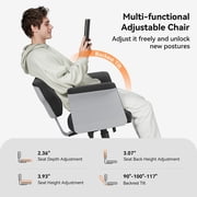 NEWTRAL FF-DG Ergonomic Chair, Freedom-X Multi-Posture Chair with 8-Level Adjustable Armrests, Dark Grey