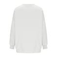 thumbnail image 5 of JGGSPWM Womens 2023 Casual Crewneck Long Sleeve Casual Solid Pullover Sweatshirts Tops White M, 5 of 6