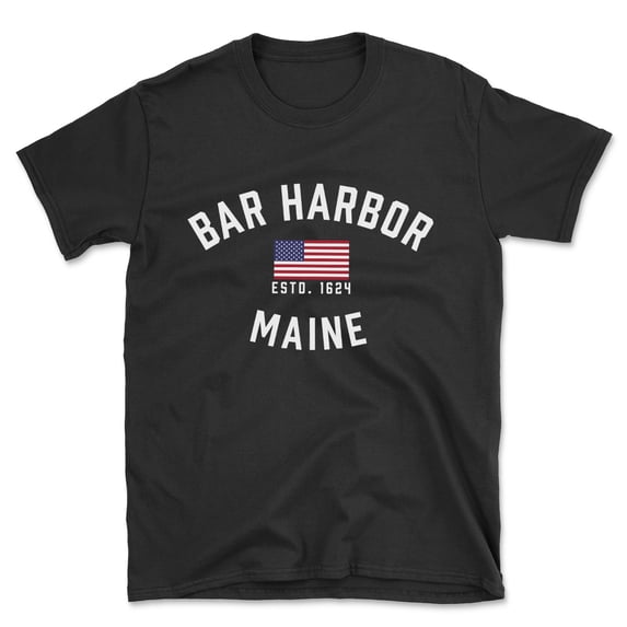Bar Harbor Maine Patriot Men's Cotton T-Shirt
