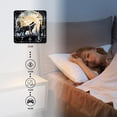 thumbnail image 4 of 12 Inch Wall Clock Battery Operated Silent Clock Decorative for Office, Kitchen, Outdoor, Living Room，Wolf Black Lovely Art, 4 of 4