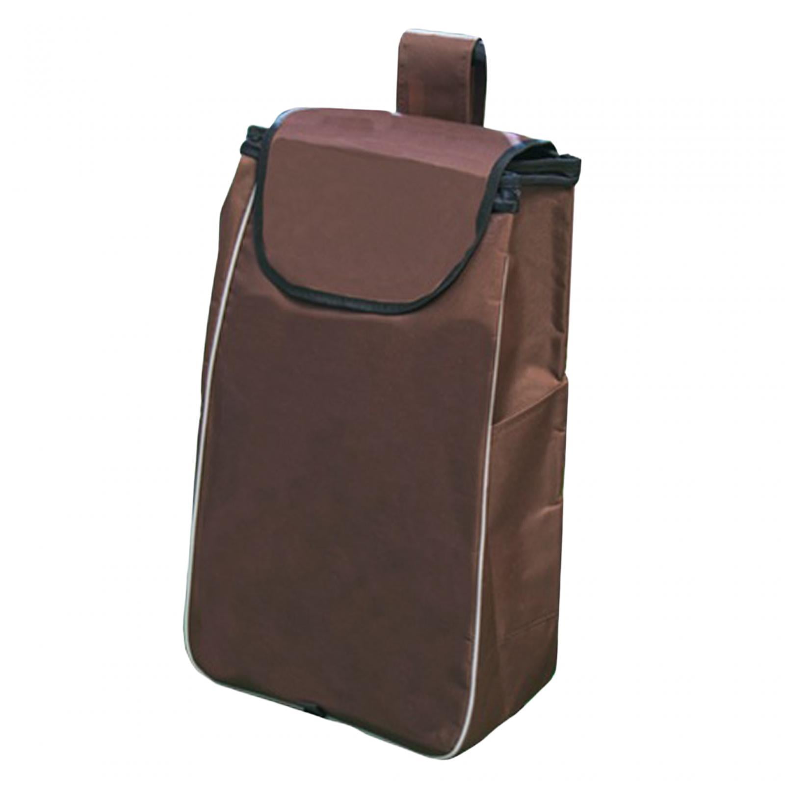 Sac Pour Caddie De Course Sac De Rechange Pour Chariot De Courses - Tissu Oxford Imperméable - 33x23x63 Cm - Pliable Et Portable Accessoire Chariot Supermarché