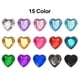 thumbnail image 5 of 100 Pcs Rhinestone en Forma de Corazón de Acrílico 8mm Parte Trasera Plana Gemas Adhesivas para Manualidades, Azul Brillante, 5 of 7