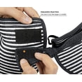 thumbnail image 4 of Sombrero de paja enrollable UPF 50+ de ala ancha para mujer, visera plegable, negro Adepaton HMYH210-2, 4 of 5