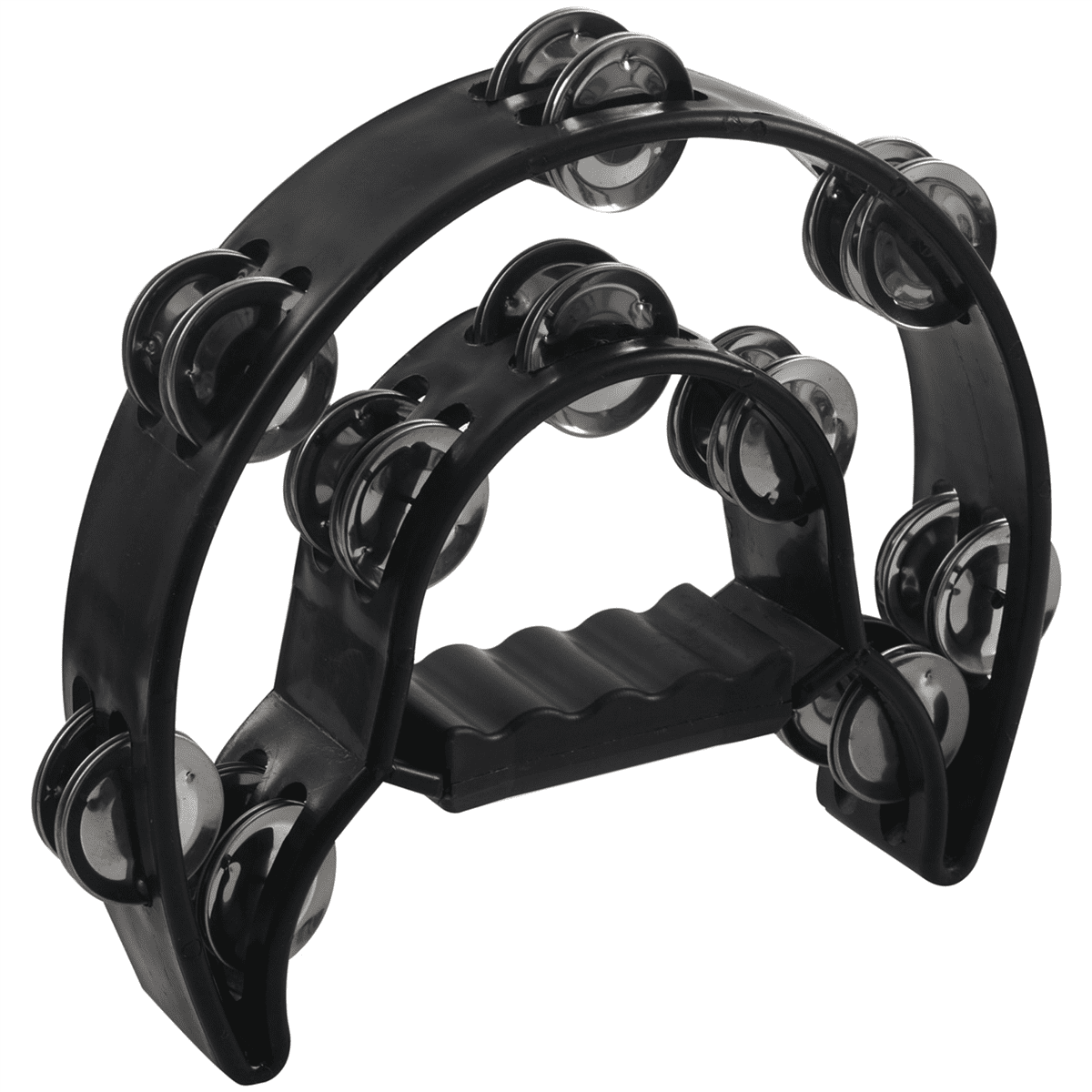3X Compact Double Half Moon Music Tambourine Percussion Tamborine Drum