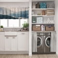 thumbnail image 5 of LALILO Kitchen Curtain Valance Rain Forest Mountains Rod Pocket Window Curtain 52"x 18" Set of 2, 5 of 7