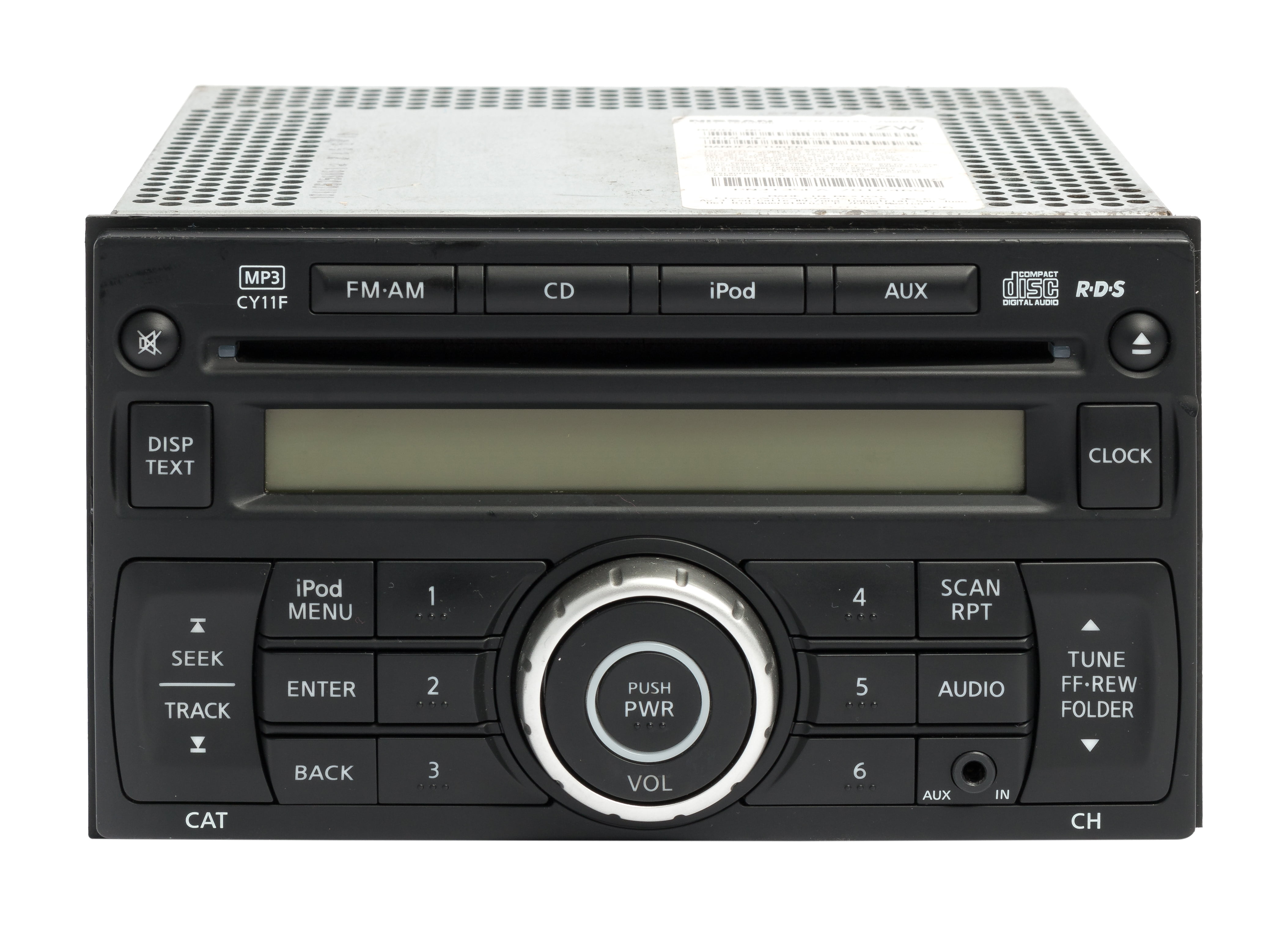 Restored 2010-2012 Nissan Versa AM FM Radio Receiver Single Disc CD Player MP3 28185ZW80A (Refurbished)