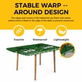 thumbnail image 4 of St Patricks Day Table Cloths for 3 Foot Rectangle Tables, Gnomes Green Shamrock Spring Gold Coin Striped Patio Waterproof Elastic Fitted Tablecloths, Washable Rectangular Table Cover for Camping, 4 of 8