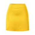 thumbnail image 4 of UJNDER Women's Athletic Skirt For Running Tennis Workout High Waisted Lightweight Comfortable Stretchy Sports Yellow XL, 4 of 5