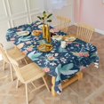 thumbnail image 4 of Pioneer Flower Floral Print Pattern Rectangle Tablecloth 60"x102",Waterproof Polyester Rectangle Table Cloth, Wipeable Spillproof Polyester Tablecloth for Dining, Camping, Indoor and Outdoor, 4 of 6