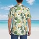 thumbnail image 4 of Fotbe Hawaiian Style Camisa Hawaiana para Hombre Unisex – Camisa Casual de Verano con Botones de Manga Corta de Algodón y Lino,Medium, 4 of 7