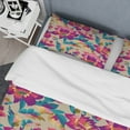 thumbnail image 4 of Designart 'Elegant blossom hand drawn folk pattern' Mid-Century Modern Duvet Cover Set, 4 of 4