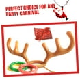 thumbnail image 2 of Juego de 16 juegos inflables de Navidad con cuernos de reno, juego de lanzamiento de anillos, 2 somb Abanopi Lanzamiento de anillo inflable, 2 of 7