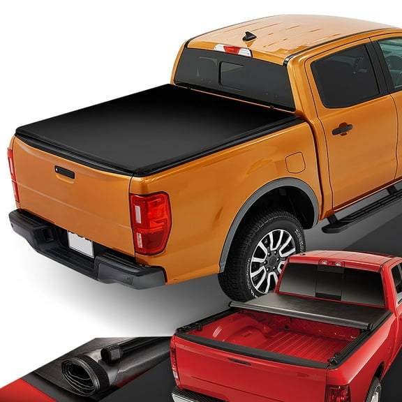 DNA Motoring For 19-23 Ford Ranger Pickup 6FT Truck Bed Vinyl Soft Roll-Up Tonneau Cover