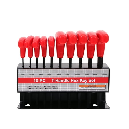 

1 Set of T-handle Hex Keys Practical T-Type Hex Wrenches Useful Hex Spanners