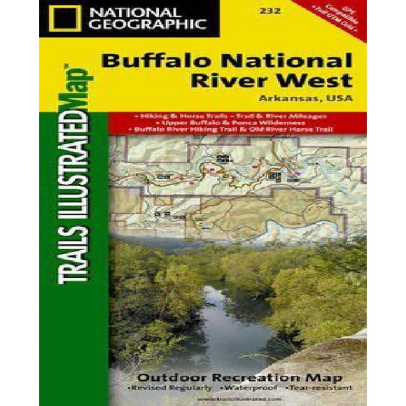 Buffalo National River West (National Geographic Trails Illustrated Map)