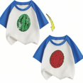 thumbnail image 2 of Otqutp Little Children Princess Tops Toddler Kids Baby Boys Girls Gifts for Children Changing Flip Sequins T Shirt Watermelon Tops Short Sleeve Summer Clothes, 2 of 3