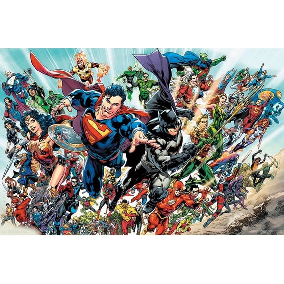 DC Comics - Justice League Rebirth - Group Wall Poster, 22.375" x 34"