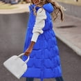 thumbnail image 1 of ZMHEGW Coats For Women Long Winter Vest Sleeveless Warm Down With Pockets Quilted Vest Down Quilted Outdoor Fall Jackets, 1 of 6