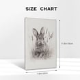 thumbnail image 4 of Vintage Easter Bunny Canvas Wall Art, Antique Spring Rabbit Painting, Rustic Dark Moody Rabbit Poster, Retro Esater Art Canvas, Cute Farmhouse Animal Wall Art, Nursery Wall Art 8x10inch Framed, 4 of 7