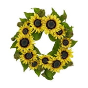 Nearly Natural Polyester Mother's Day Wreath, 22" (Assorted Colors)
