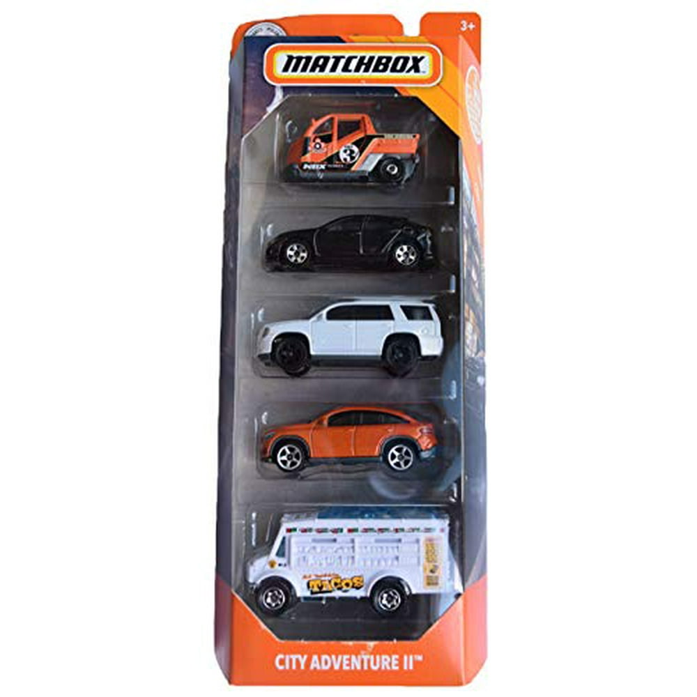Matchbox 5-Pack MBX City Adventure II - Walmart.com - Walmart.com