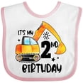 thumbnail image 3 of Inktastic Construction Truck It's My 2nd Birthday Boys or Girls Baby Bib, 3 of 4