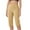 Khaki, variant on BXINGOHAI Capri Pants for Women 14" Knee Length Wide Leg Yoga Capris Dressy Casual Summer Crop Pants with Pockets Black M