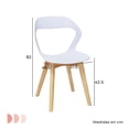 thumbnail image 3 of Set de Comedor Mesa Rectangular Oslo Negro y 4 Sillas Moura Blanco, 3 of 7