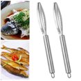 thumbnail image 1 of 1/2Pcs Fish Scale Scraper Tool Stainless Steel Fish Cleaning Kit with Comfortable Non-Slip Handle Fish Descaler Sawtooth Remover for Home Kitchen, 1 of 7