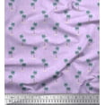 thumbnail image 1 of Soimoi Velvet Fabric Floral & Coconut Tree Night Wear Decor Fabric Printed Yard 58 Inch Wide, 1 of 1
