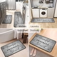 thumbnail image 5 of Grateful Thankful Blessed Kitchen Rugs Set of 2 Grey Non-Slip Kitchen Rug and Mat Cushioned Comfort Kitchen Standing Rug for Kitchen Floor Farmhouse Thanksgiving Decor 17"x47"+17"x30", 5 of 6