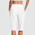 thumbnail image 4 of Holzkary Womens Capris with Pockets Loose Fit Casual Capri Pants Dressy Lightweight Ladies Baggy Cargo Pants for Hiking Capris Cargo Pants Summer Hiking Pants Lightweight Outdoor Quick Dry Pants, 4 of 8