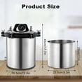 thumbnail image 2 of WAASOSCON 18L Stainless Steel Pressure Canning Pot, Automatic 18L Lab Autoclave with 110V Power, for Lab Culture Medium, 2 of 5