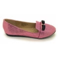 thumbnail image 3 of Victoria K Techno Shine Quilted Texture Black Bow Ballerina Flats (Women), 3 of 4