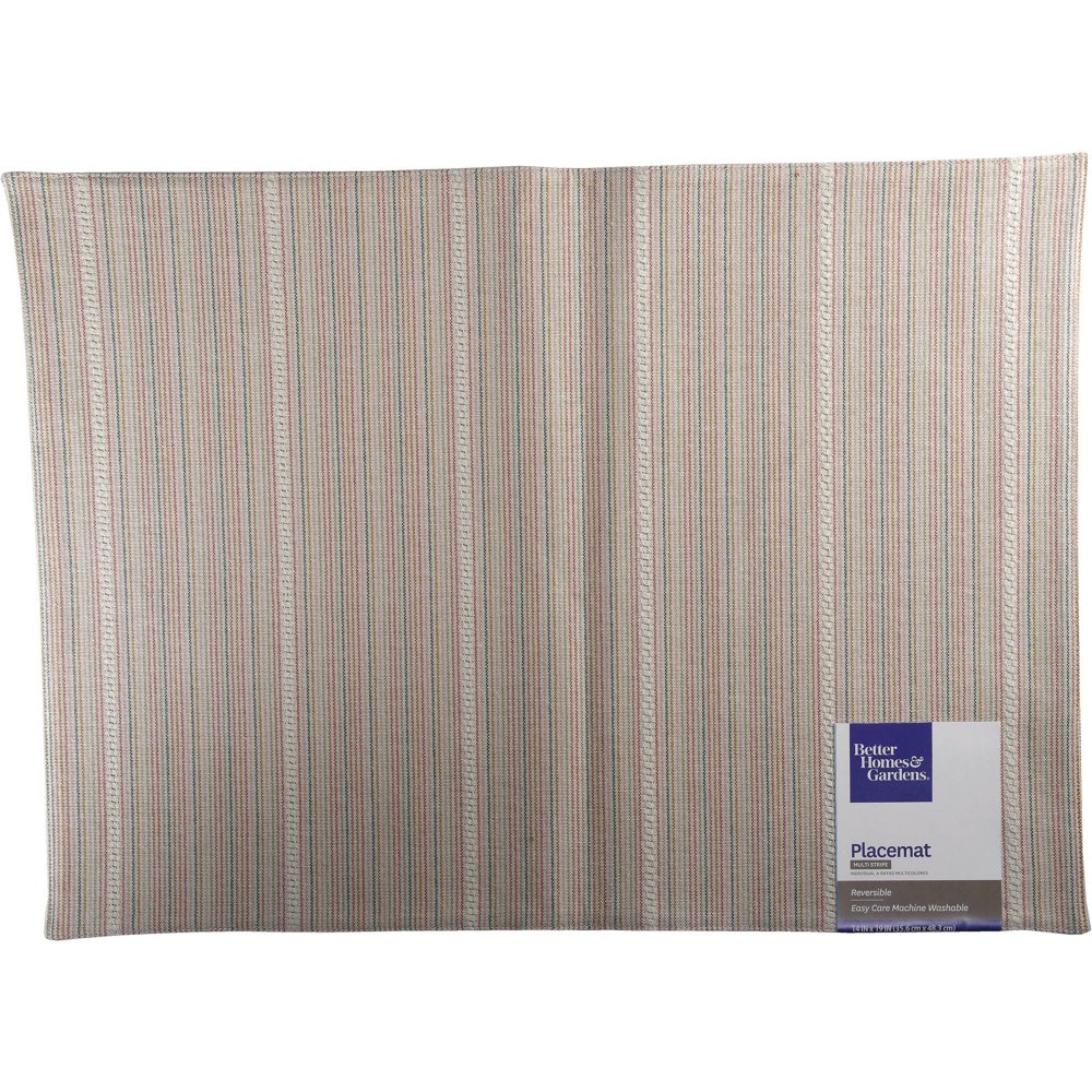 Better Homes & Gardens Woven Multi Stripe Placemat
