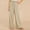 Khaki, variant on Azrian Women Casual Solid Cotton Linen Drawstring Elastic Waist Long Wide Leg Pants Summer Clearance