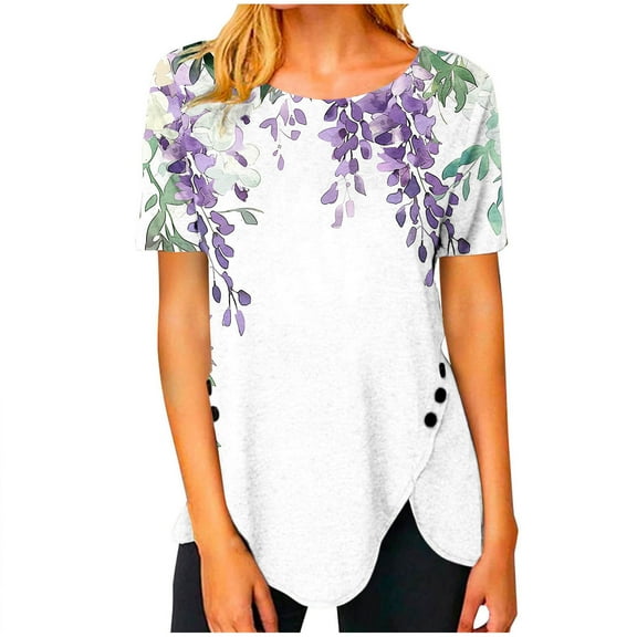 Womens Blouses Casual Summer Summer Clothes Outfits Women Over 50 White Summer Tops for Teens Buy Again My Orders