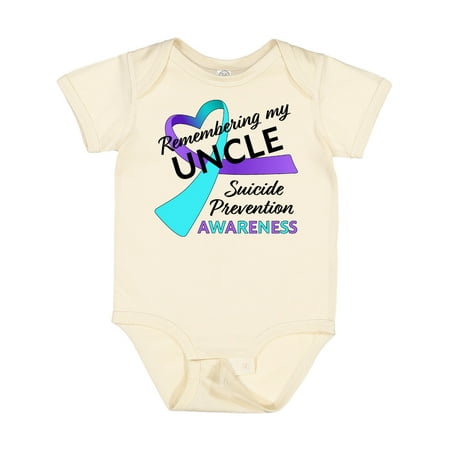 

Inktastic Remembering My Uncle- Suicide Prevention Awareness Gift Baby Boy or Baby Girl Bodysuit